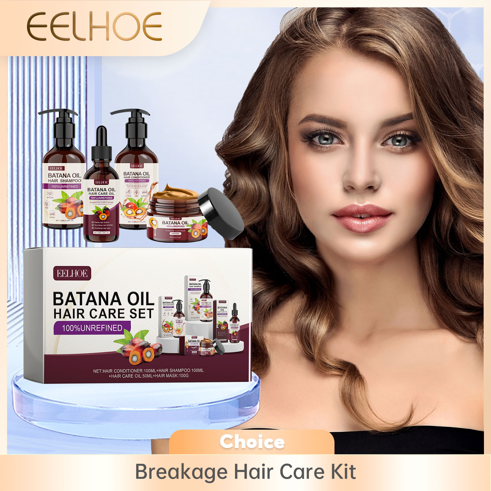 Hair Care Wella - Perawatan Keratin kolagen pelembap rambut, Kit