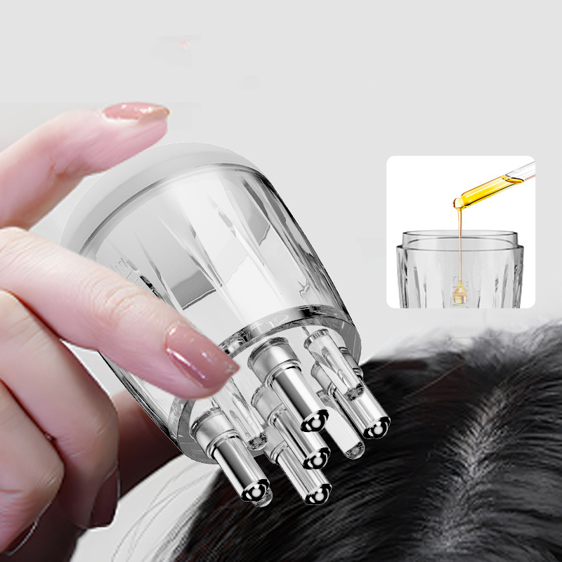 Hair Care Essential Oil - Sisir Cairan Aplikator Kulit Kepala Sisir