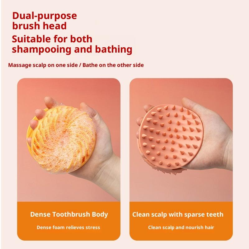 Scalp Scrub Exfoliant - Penggosok Tubuh Silikon Lembut Pengelupas Kulit