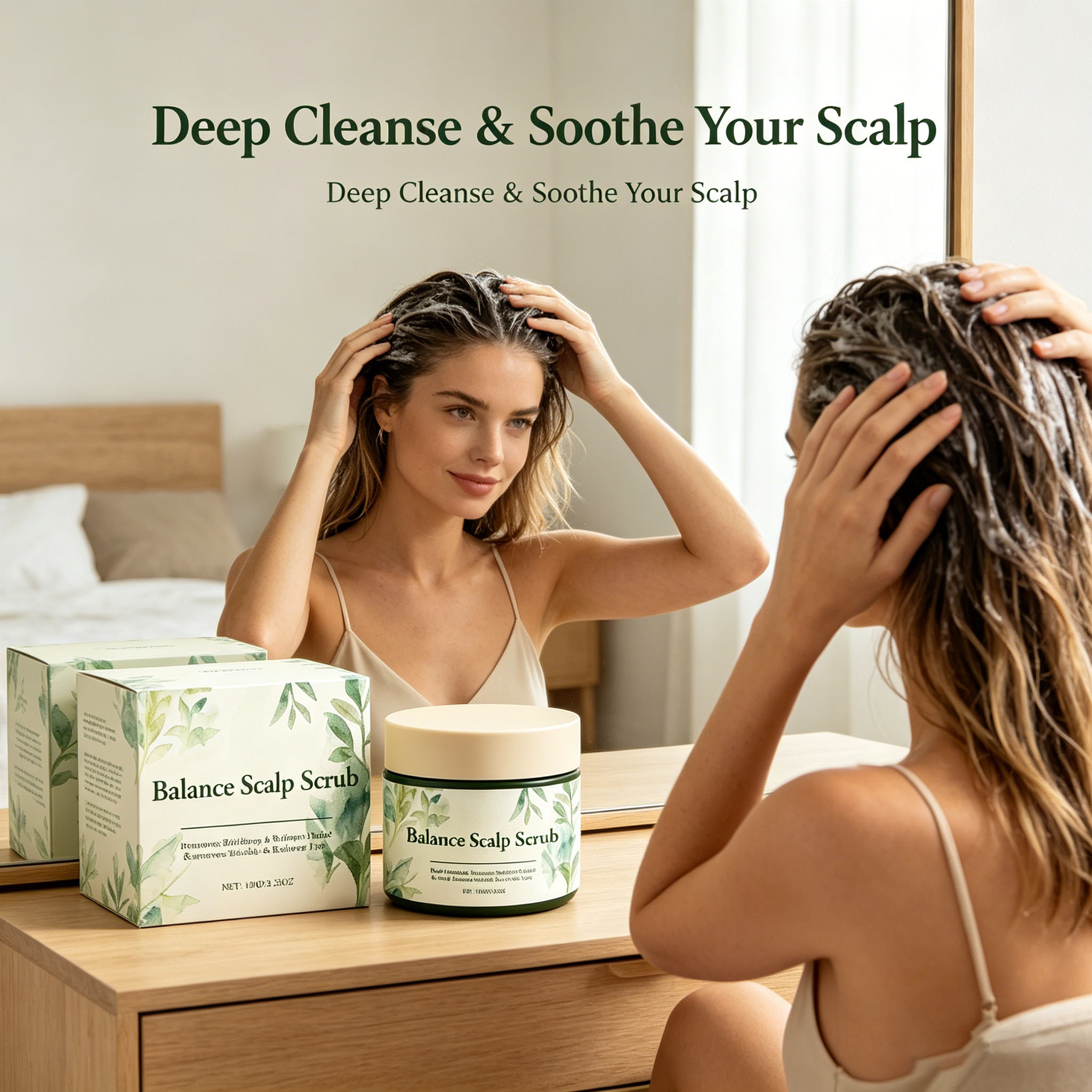 Scalp Scrub Exfoliant - Scrub Kulit Kepala Pembersih Mendalam Folikel