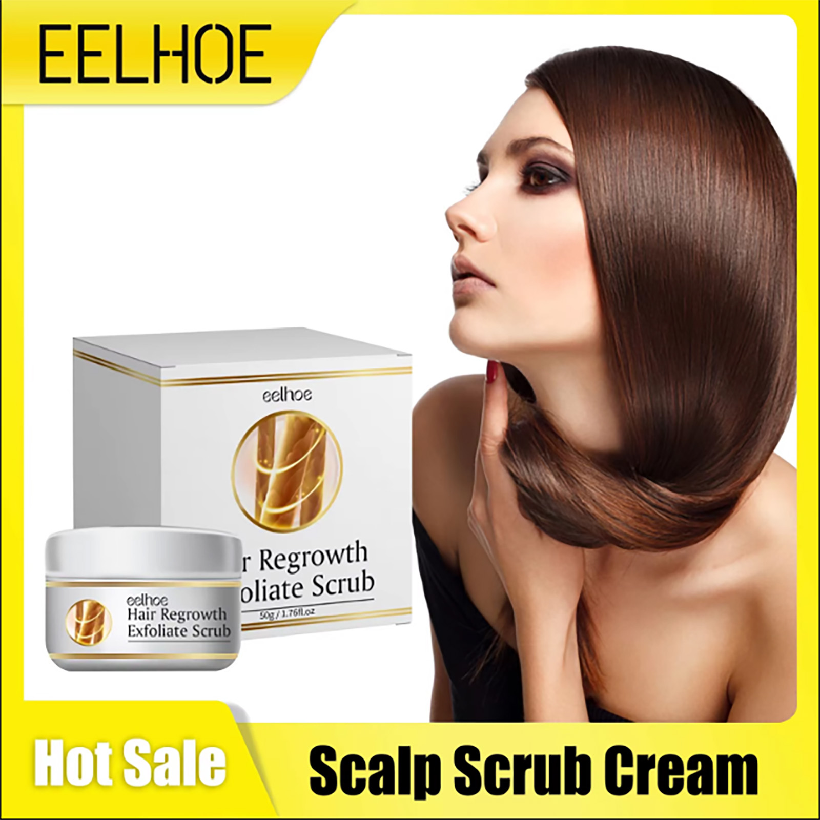 Scalp Scrub Exfoliant - Krim penggosok kulit kepala, krim Eksfoliasi