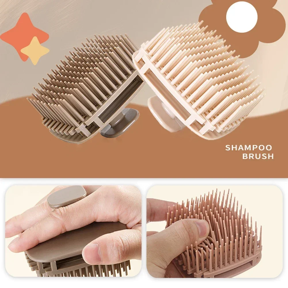 Scalp Scrub Exfoliant - 1 buah persegi sikat sampo kepala