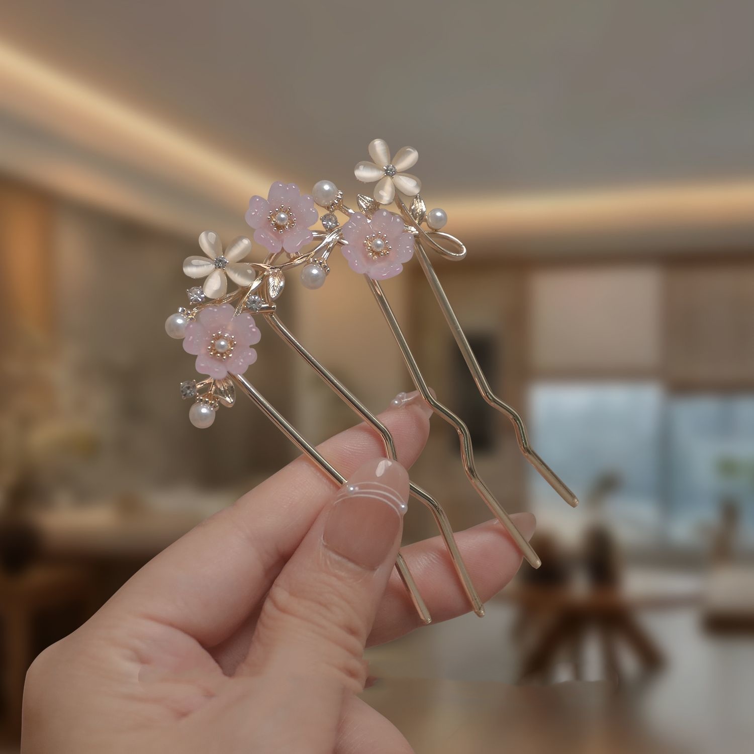 Hair Care Japanese - Alat Penata Rambut Berhias Berlian Imitasi