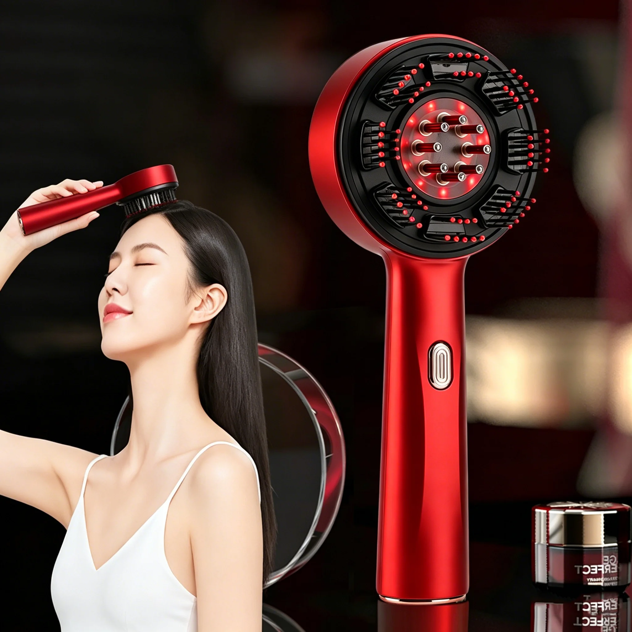 Hair Care Essential Oil - Sisir Pijat Elektrik Portabel, Sisir Folikel