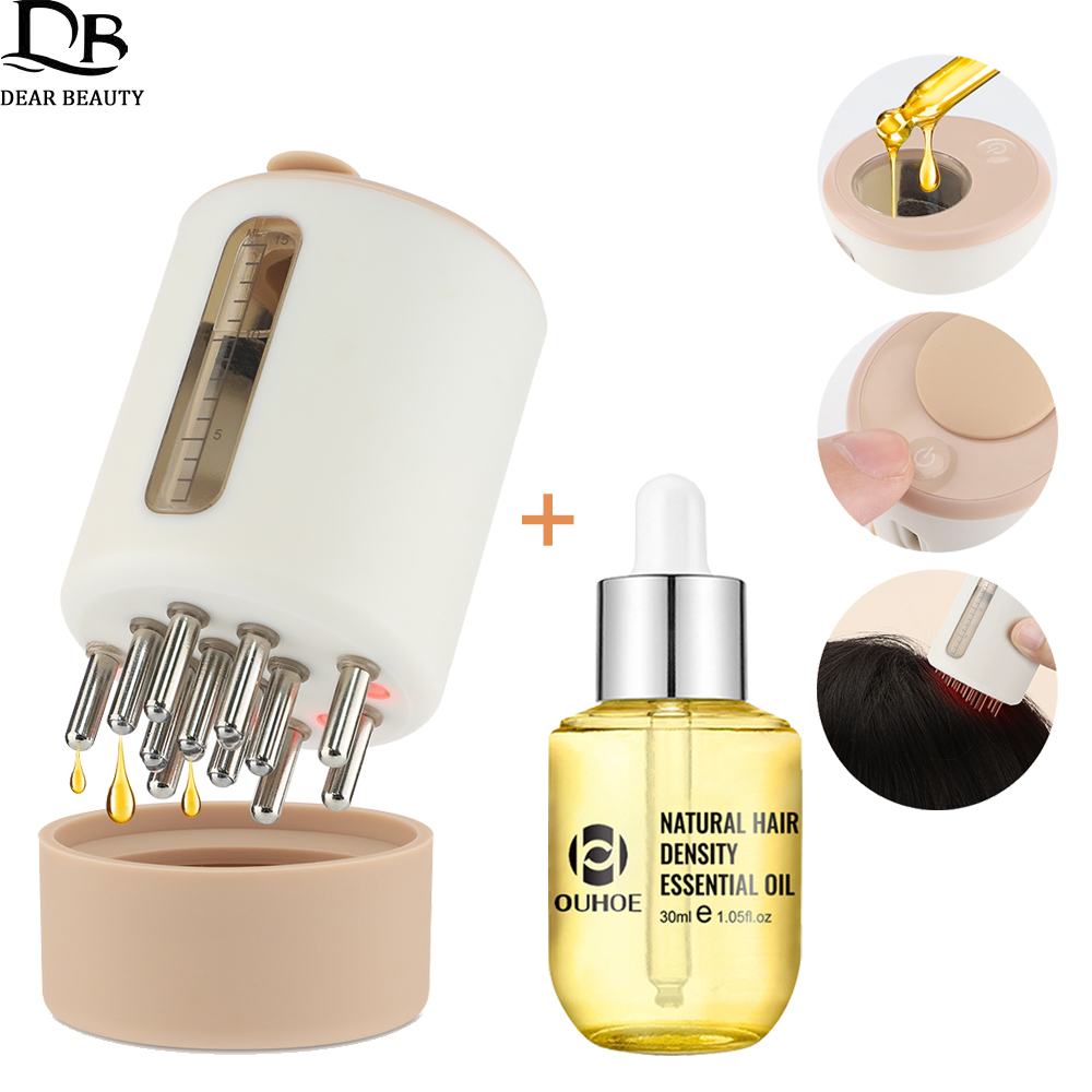Hair Care Essential Oil - Sisir pijat kepala getaran elektrik +