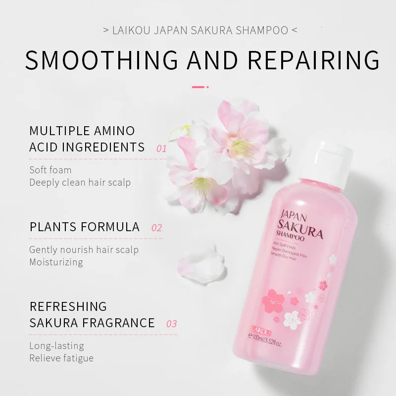 LAIKOU Jepang Sakura Sampo Per - Hair Care Japanese ulasan dan harga
