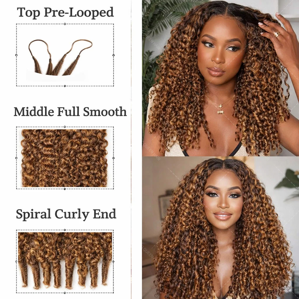 Rambut Crochet Keriting Burma  - Crochet Braiding Hair ulasan dan harga