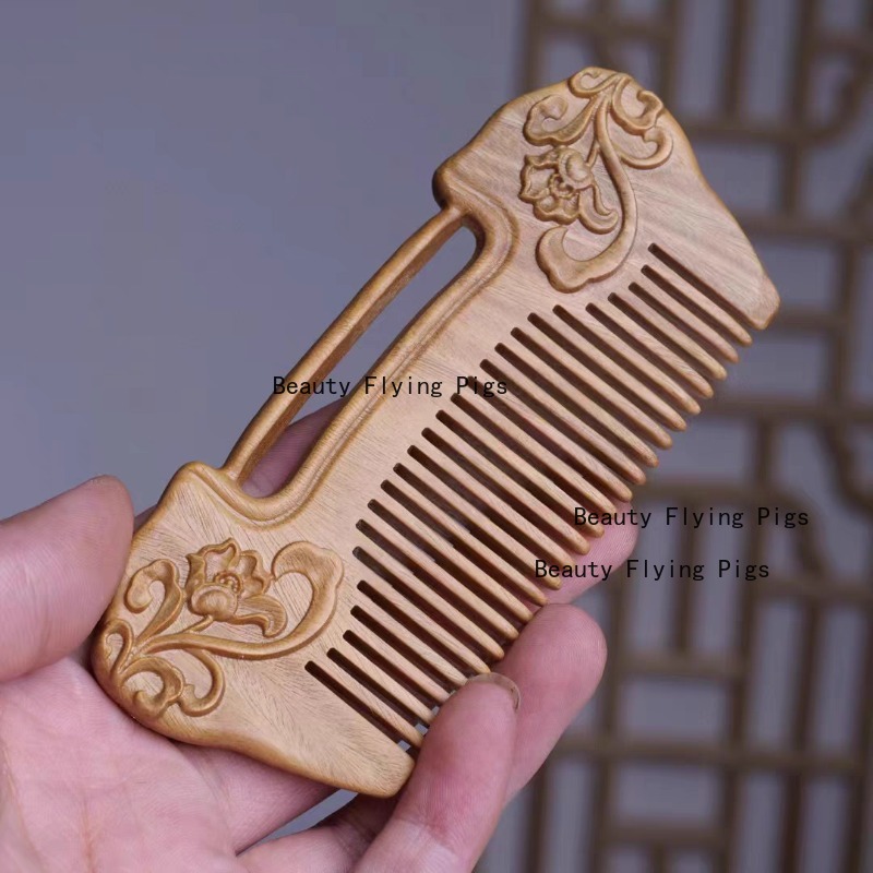 1 Buah Sisir Ukir Kayu Sisir P - Hair Care Japanese ulasan dan harga