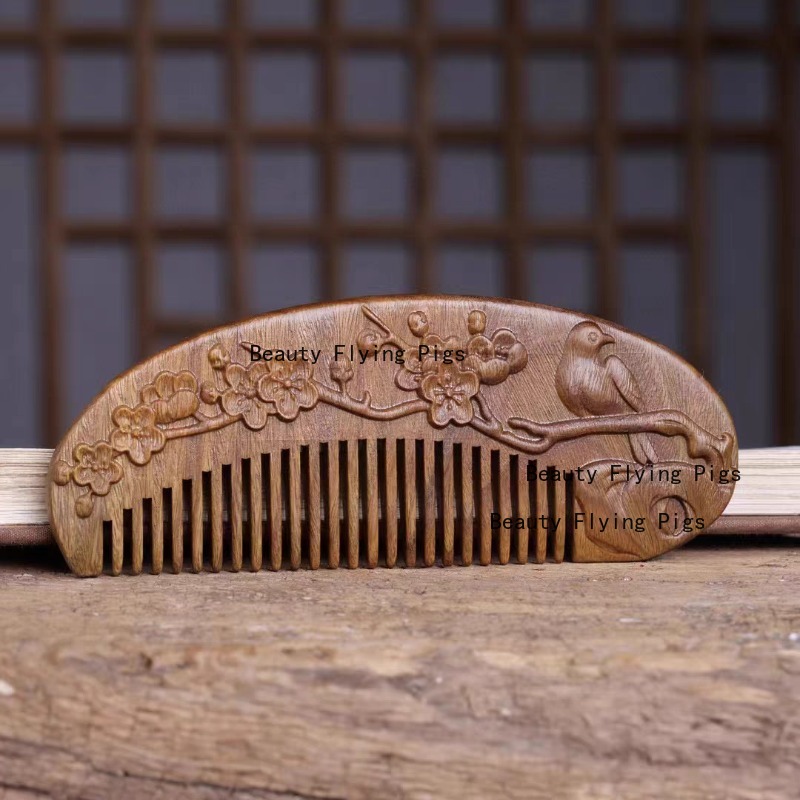 1 Buah Sisir Ukir Kayu Sisir P - Hair Care Japanese ulasan dan harga