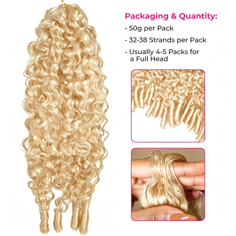 Rambut Crochet ISEE 613 Blonde - Crochet Braiding Hair ulasan dan harga